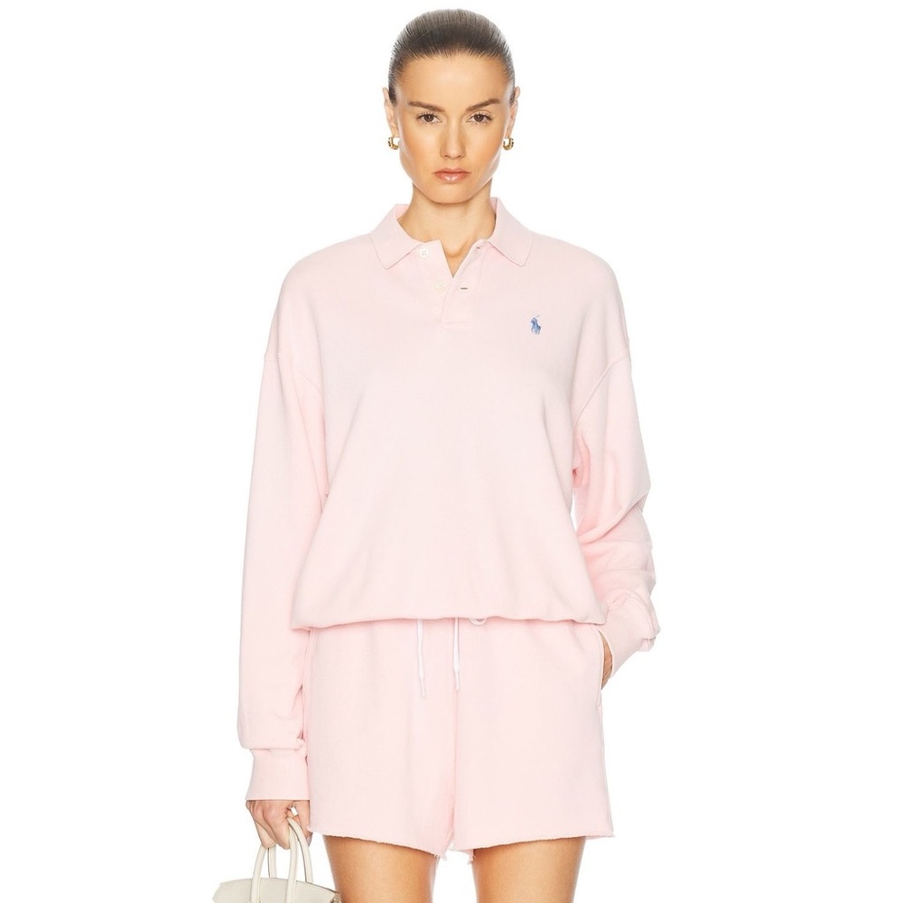 Polo Ralph Lauren Lightweight Fleece Polo
Color: Pink Sand